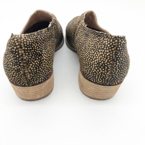 Madewell The Lucie Shoe Calf Hair Size 7.5 Cut Out Boot Mule Leopard Print - Picture 5 of 11